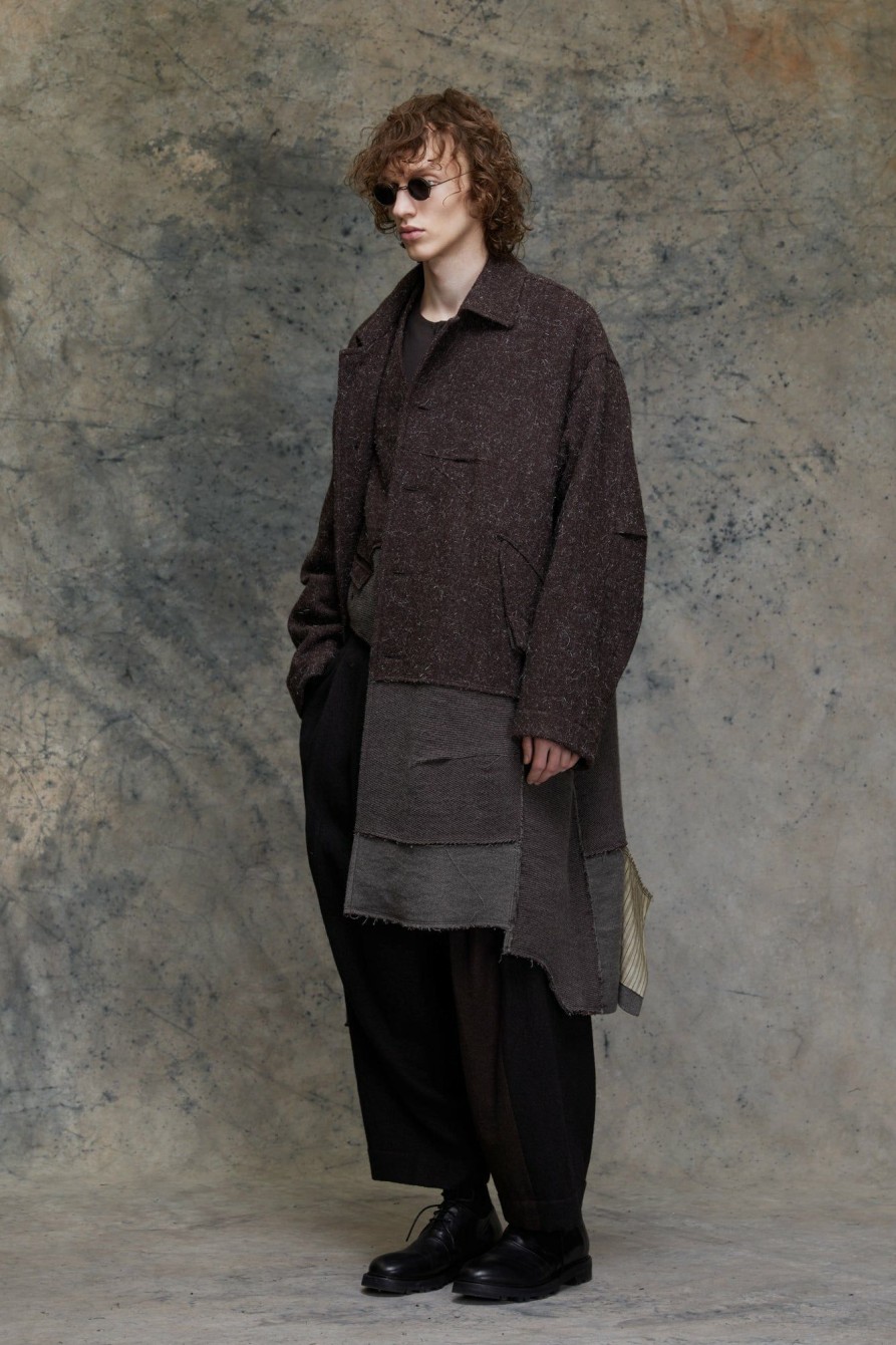 Men ZIGGY CHEN | Classic Workers Coat With Contrast Pockets